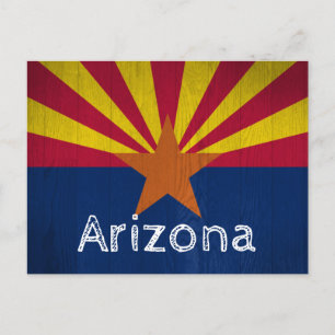 Carte Postale Faire-part Drapeau de l'Arizona en direction du sud déménagem