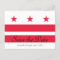Drapeau de Washington DC Enregistrer la date