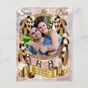 Carte Postale Faire-part Dream Catcher Enregistrer la date