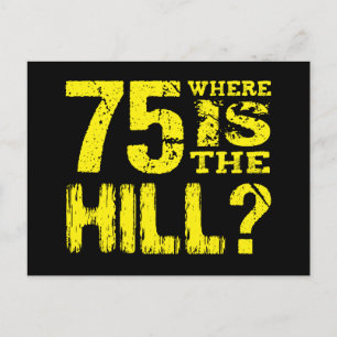 Carte Postale Faire-part Drôle 75e anniversaire Save the Date V01G