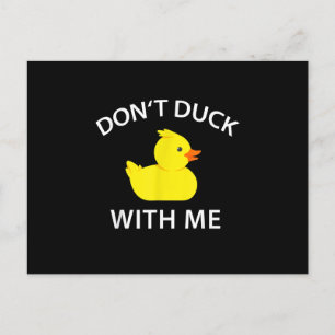 Carte Postale Faire-part Duck Duck With Me Funky Rubber Duck