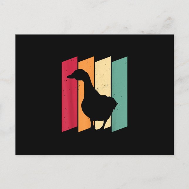 Carte Postale Faire-part Duck Goose Farmer Cadeau (Devant)