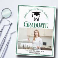 Ecole dentaire verte Photo sur mesure Graduation