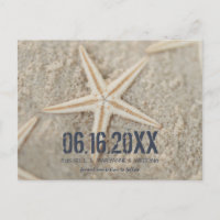 Économies de mariage de plage d'étoiles de mer la