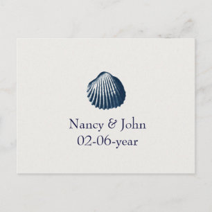 Carte Postale Faire-part Économies de plage la date