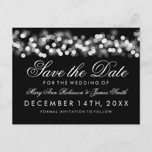 Carte Postale Faire-part Économies élégantes le charme de Hollywood