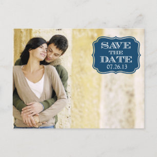 Carte Postale Faire-part Économies modernes d'étiquette de remous de marine