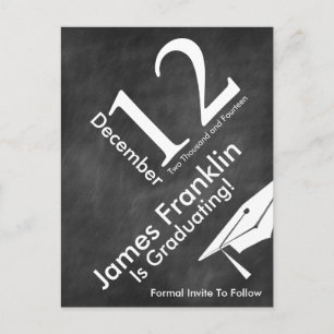 Carte Postale Faire-part Économies modernes d'obtention du diplôme de