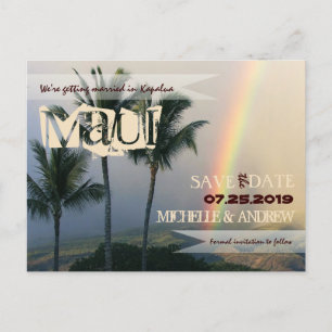 Carte Postale Faire-part Économies tropicales de cru d'île de destination