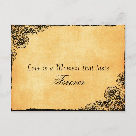 Carte Postale Faire Part Economies Vintages De Citation D Amour De Style La Zazzle Fr