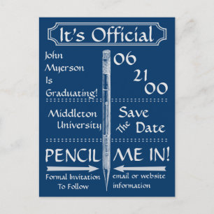 Carte Postale Faire-part Économies vintages de style de tableau la