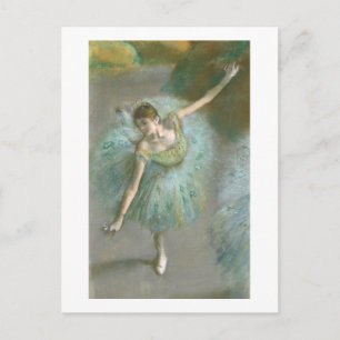 Carte Postale Faire-part Edgar Degas  Danseuse en vert  Nouvelle adresse