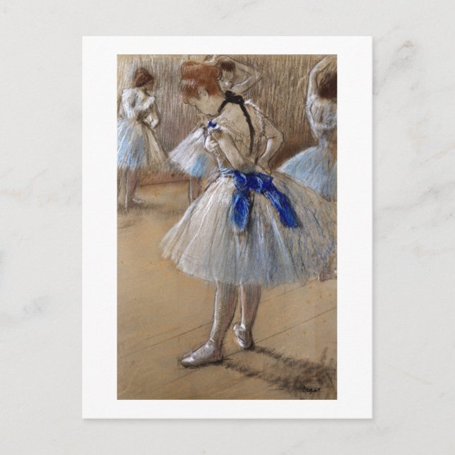 Carte Postale Faire-part Edgar Degas | Étude d'un danseur | Nouvelle adress (Devant)