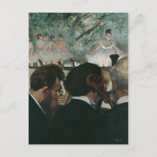 Carte Postale Faire-part Edgar Degas Musiciens d'orchestre Nouvelle adr