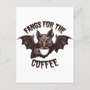 Carte Postale Faire-part Éffrayants pansements d'Halloween pour la caféine