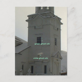 Carte Postale Faire-part Église orthodoxe russe avec des orbes fantômes