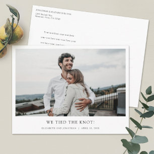 Carte Postale Faire-part Elopement photo