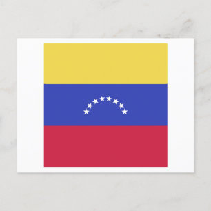 Carte Postale Faire-part Emblème du drapeau du Venezuela