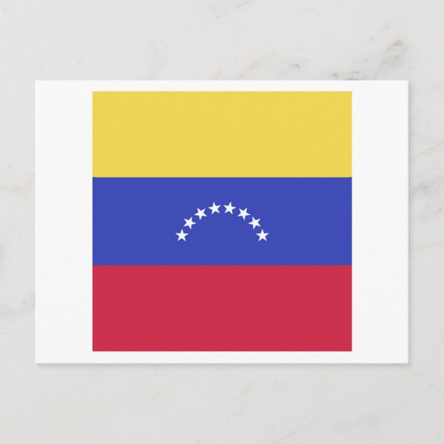 Carte Postale Faire-part Emblème du drapeau du Venezuela (Devant)