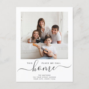 Carte Postale Faire-part Endroit que nous appelons Accueil Écriture Moderne