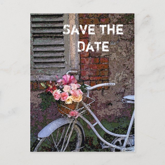 Carte Postale Faire-part Enregistrer la date (Devant)