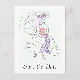Carte Postale Faire-part Enregistrer la date