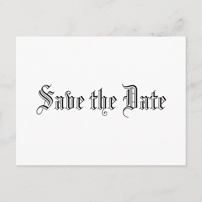 Carte Postale Faire-part Enregistrer la date (Devant)
