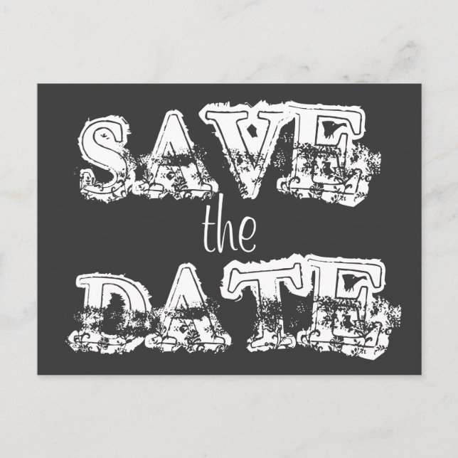 Carte Postale Faire-part Enregistrer la Date (Devant)