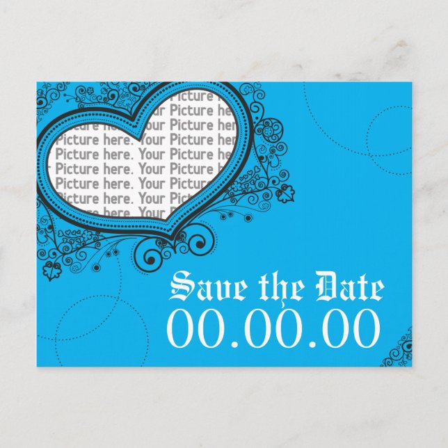 Carte Postale Faire-part Enregistrer la date (Devant)