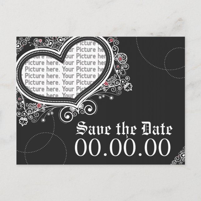 Carte Postale Faire-part Enregistrer la date (Devant)