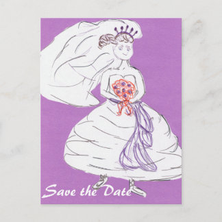 Carte Postale Faire-part Enregistrer la date