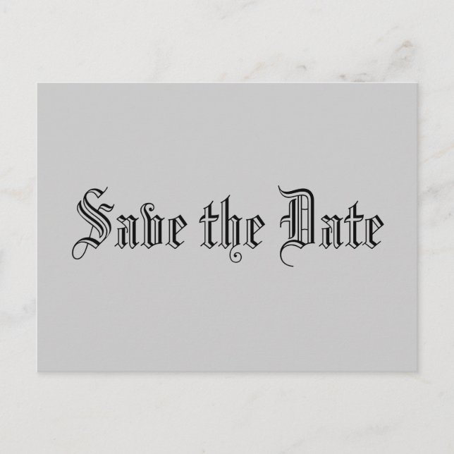 Carte Postale Faire-part Enregistrer la date (Devant)