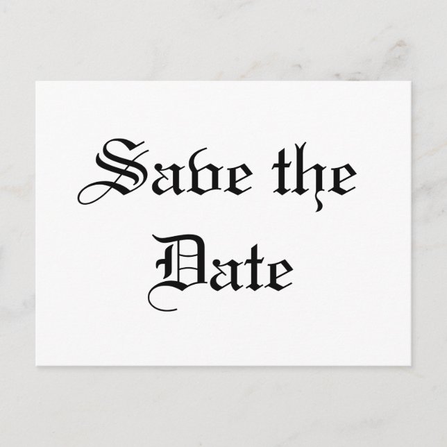 Carte Postale Faire-part Enregistrer la date (Devant)