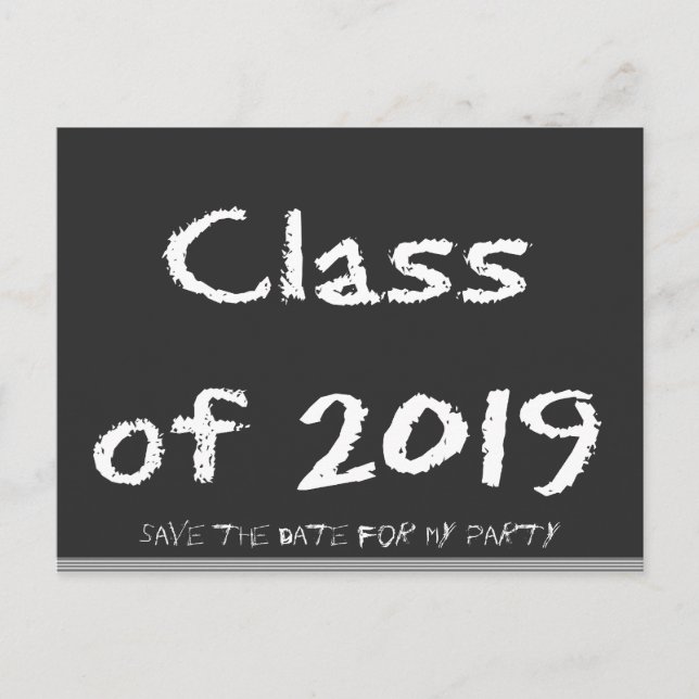 Carte Postale Faire-part Enregistrer La Date 2019 (Devant)