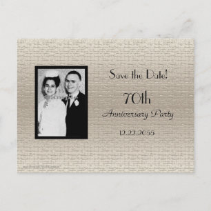 Carte Postale Faire-part Enregistrer la date Anniversaire Partie Photo Invi