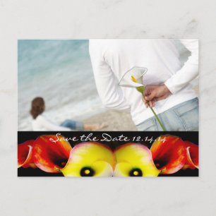 Carte Postale Faire-part Enregistrer la date avec vos photos