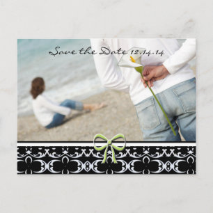 Carte Postale Faire-part Enregistrer la date avec vos photos