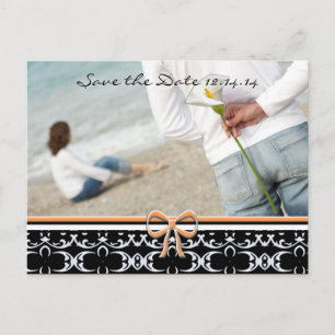 Carte Postale Faire-part Enregistrer la date avec vos photos