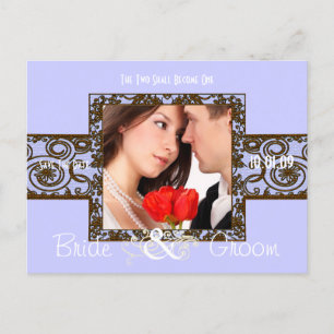 Carte Postale Faire-part Enregistrer la date avec votre photo