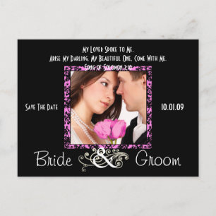 Carte Postale Faire-part Enregistrer la date avec votre photo