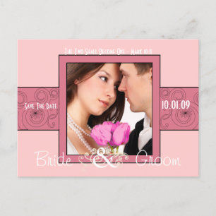 Carte Postale Faire-part Enregistrer la date avec votre photo