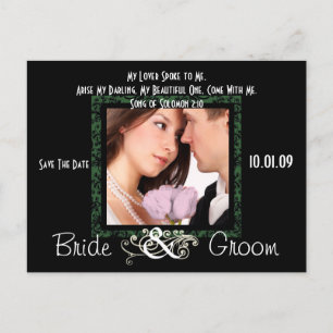 Carte Postale Faire-part Enregistrer la date avec votre photo