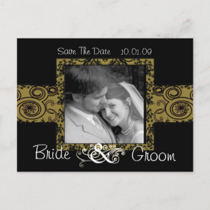 Carte Postale Faire-part Enregistrer la date avec votre photo
