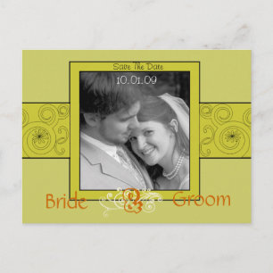 Carte Postale Faire-part Enregistrer la date avec votre photo