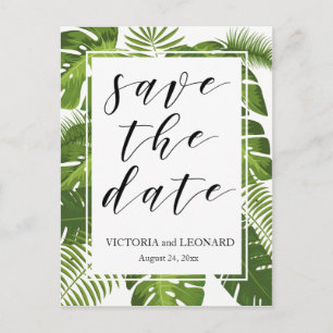 Carte Postale Faire-part Enregistrer la date de la rubrique Tropical Cart