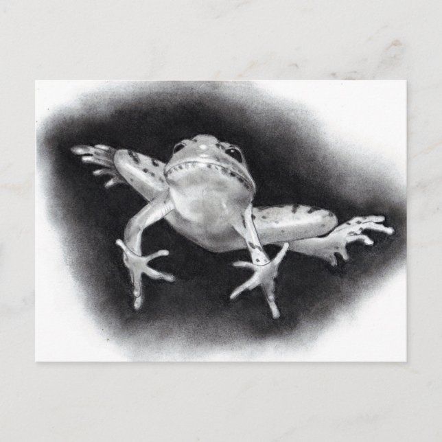 CARTE POSTALE FAIRE-PART ENREGISTRER LA DATE : JUMPER POUR JOIE : FROG IN P (Devant)