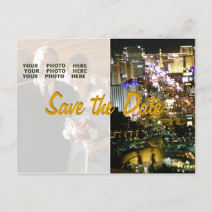 Carte Postale Faire-part Enregistrer la date Las Vegas