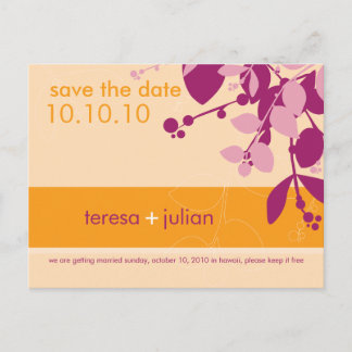 Carte Postale Faire-part ENREGISTRER LA DATE :: natif 7