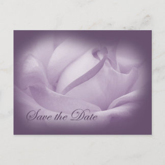 Carte Postale Faire-part Enregistrer la date - Purple Passion