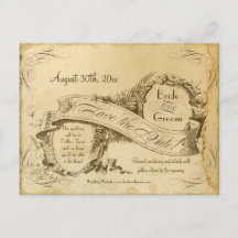 Enregistrer la date - Tea Sort Vintage Wedding 1